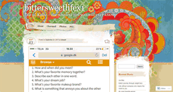 Desktop Screenshot of bittersweetlifex1.wordpress.com