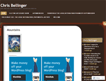 Tablet Screenshot of chrisbellinger.wordpress.com