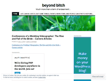 Tablet Screenshot of beyondbitch.wordpress.com