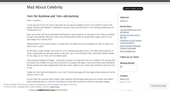 Desktop Screenshot of madaboutcelebrity.wordpress.com