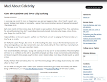 Tablet Screenshot of madaboutcelebrity.wordpress.com