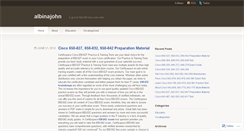 Desktop Screenshot of albinajohn.wordpress.com