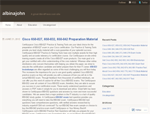 Tablet Screenshot of albinajohn.wordpress.com