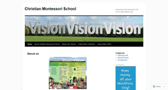 Desktop Screenshot of christianmontessorischool.wordpress.com