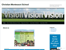 Tablet Screenshot of christianmontessorischool.wordpress.com