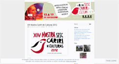 Desktop Screenshot of mostracariri.wordpress.com