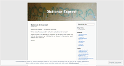 Desktop Screenshot of dictionarexpresii.wordpress.com