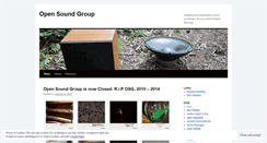 Desktop Screenshot of opensoundgroup.wordpress.com