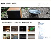 Tablet Screenshot of opensoundgroup.wordpress.com