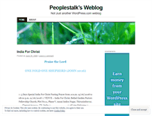 Tablet Screenshot of peoplestalk.wordpress.com