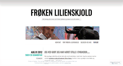 Desktop Screenshot of frokenlilienskjold.wordpress.com