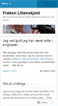Mobile Screenshot of frokenlilienskjold.wordpress.com