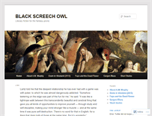 Tablet Screenshot of blackscreechowl.wordpress.com