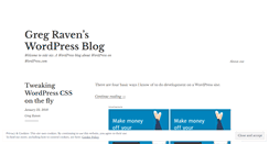 Desktop Screenshot of gregraven.wordpress.com