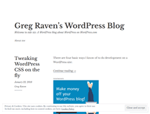 Tablet Screenshot of gregraven.wordpress.com