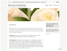 Tablet Screenshot of menopauseremedieshome.wordpress.com