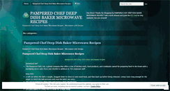 Desktop Screenshot of pamperedchefdeepdishbakermicrowaverecipespvhd.wordpress.com