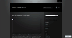 Desktop Screenshot of aboutparalegaltraining.wordpress.com