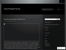 Tablet Screenshot of aboutparalegaltraining.wordpress.com