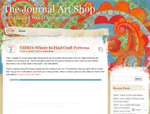 Tablet Screenshot of journalartshop.wordpress.com