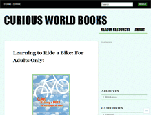 Tablet Screenshot of curiousworldbooks.wordpress.com