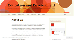 Desktop Screenshot of educationanddevelopment.wordpress.com