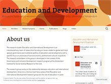 Tablet Screenshot of educationanddevelopment.wordpress.com