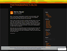 Tablet Screenshot of panthagraphics.wordpress.com