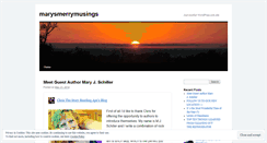 Desktop Screenshot of marysmerrymusings.wordpress.com