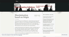 Desktop Screenshot of discriminationsolicitors.wordpress.com