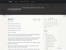 Tablet Screenshot of commonterri.wordpress.com