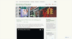 Desktop Screenshot of advertisingparadigm.wordpress.com