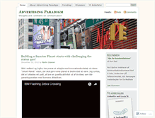 Tablet Screenshot of advertisingparadigm.wordpress.com