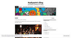 Desktop Screenshot of itsallyzarins.wordpress.com