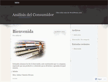 Tablet Screenshot of analisisdelconsumidor.wordpress.com