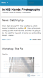 Mobile Screenshot of inhishandsphoto.wordpress.com