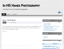 Tablet Screenshot of inhishandsphoto.wordpress.com