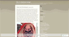 Desktop Screenshot of diaryofmanager.wordpress.com