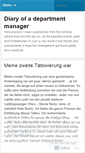 Mobile Screenshot of diaryofmanager.wordpress.com