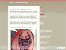 Tablet Screenshot of diaryofmanager.wordpress.com