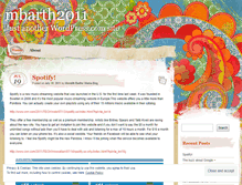 Tablet Screenshot of mbarth2011.wordpress.com