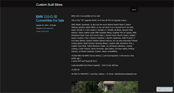 Desktop Screenshot of custombuiltbikes.wordpress.com