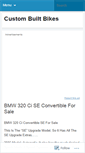Mobile Screenshot of custombuiltbikes.wordpress.com