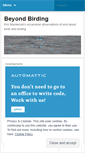 Mobile Screenshot of beyondbirding.wordpress.com