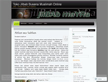 Tablet Screenshot of jilbabmayra.wordpress.com