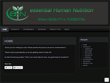 Tablet Screenshot of essentialhumannutrition.wordpress.com