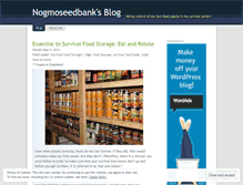 Tablet Screenshot of nogmoseedbank.wordpress.com