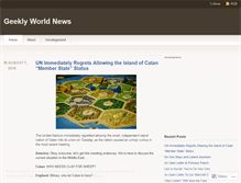 Tablet Screenshot of geeklyworldnews.wordpress.com