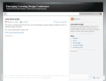 Tablet Screenshot of emerginglearningdesign.wordpress.com