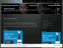 Tablet Screenshot of musicalsuspects.wordpress.com